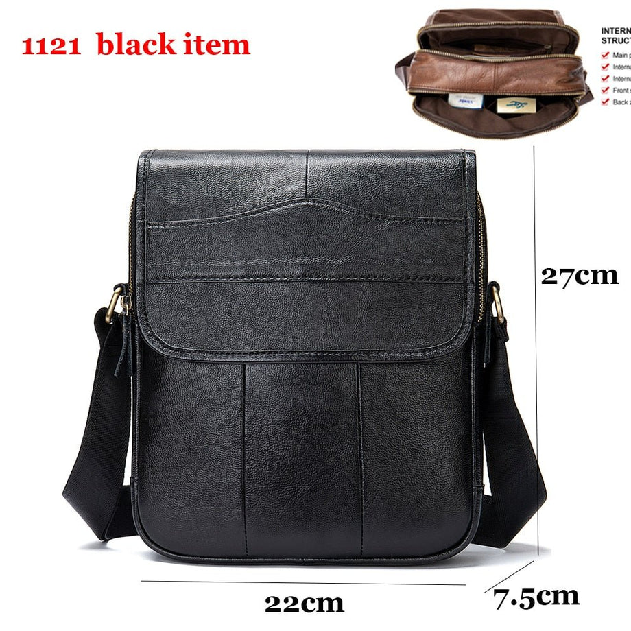 Buy BLIZZ LEATHER Crossbody Bag Leather Small, Man Shoulder Handbag for  travel, cycling, hiking, office, Business (Black) Online at Best Prices in  India - JioMart.